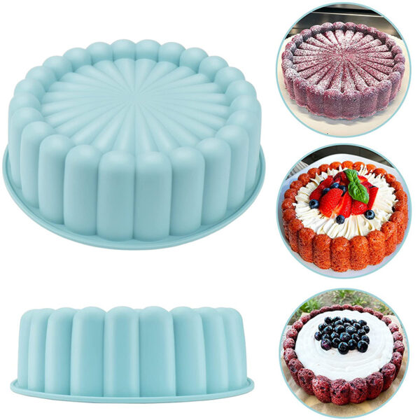 Silicone Round Pan Charlotte Cakes Baking Pan Sponge Flan Mold Strawberry Shortcake Baking Pan Kitchen Silicone Moulds - Image 4