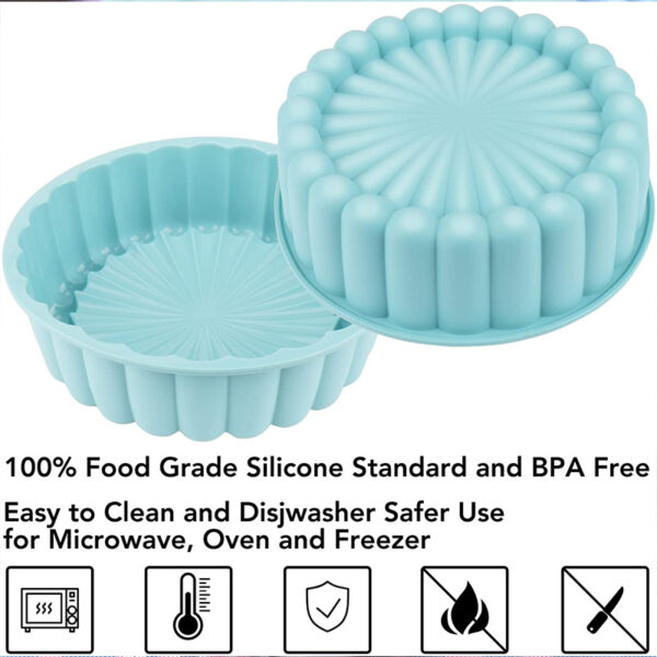 Silicone Round Pan Charlotte Cakes Baking Pan Sponge Flan Mold Strawberry Shortcake Baking Pan Kitchen Silicone Moulds - Image 6