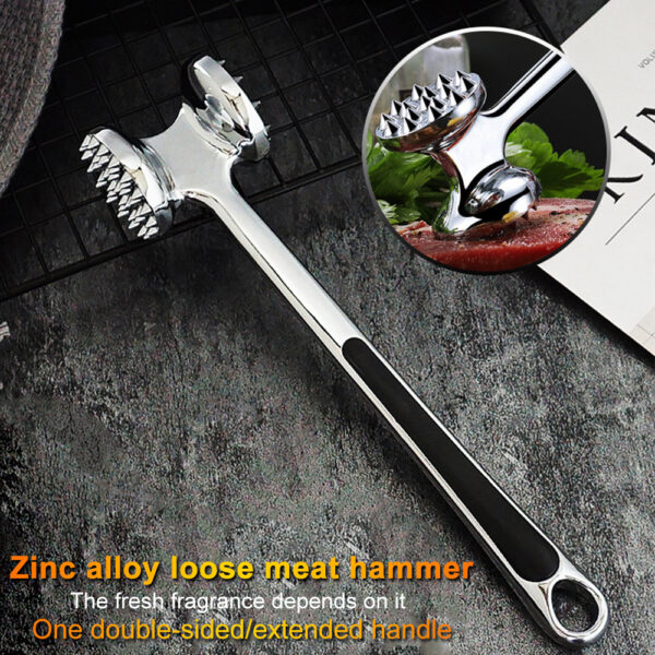 Multifunction Meat Hammer Meat Tenderizer Portable Steak Pork Tools Two Sides Loose Stainless Steel Hammer Kitchen Cooking Tools - Image 4