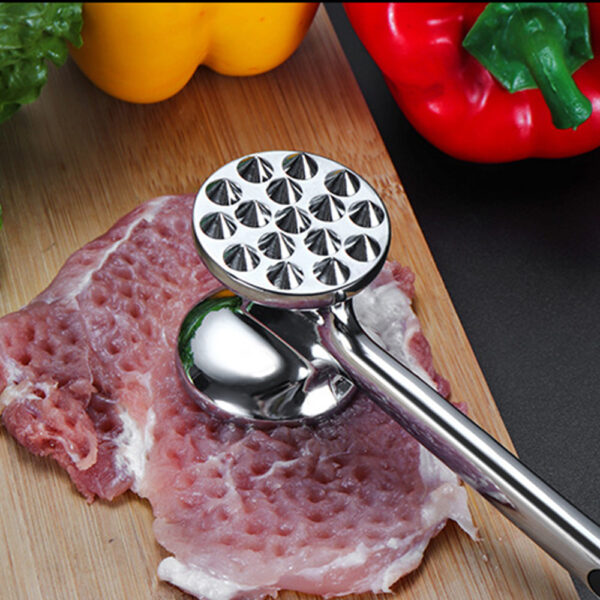 Multifunction Meat Hammer Meat Tenderizer Portable Steak Pork Tools Two Sides Loose Stainless Steel Hammer Kitchen Cooking Tools - Image 5