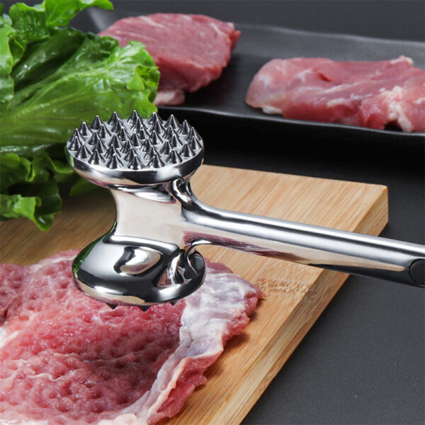 Multifunction Meat Hammer Meat Tenderizer Portable Steak Pork Tools Two Sides Loose Stainless Steel Hammer Kitchen Cooking Tools - Image 6