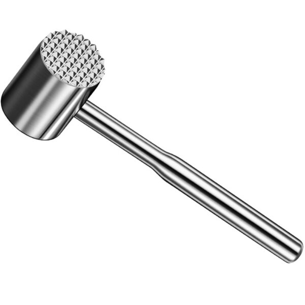 Meat Masher Tool Cube Steak Maker Meat Beater Hammer Pork Metal Hammer Meat Stainless Steel Bbq Meat Hammer - Image 2