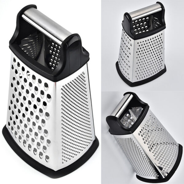 4 Sides Cheese Melon Cucumber Vegetables Box Grater Food Planing Potato Stainless Steel Multifunctional Ginger Slicer - Image 2