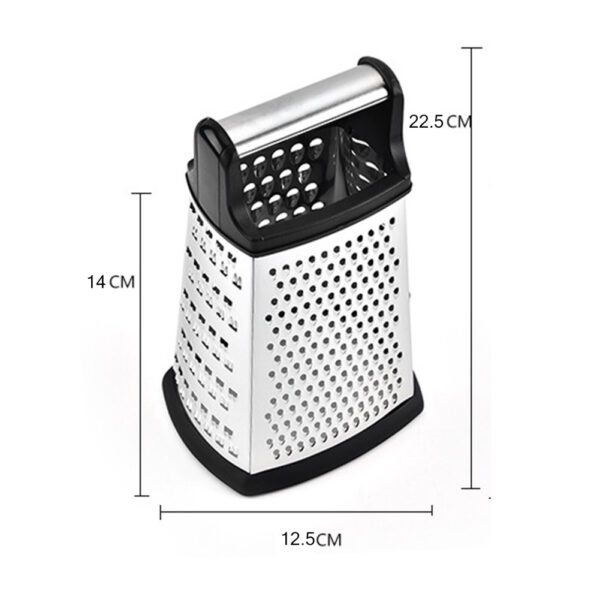 4 Sides Cheese Melon Cucumber Vegetables Box Grater Food Planing Potato Stainless Steel Multifunctional Ginger Slicer - Image 3