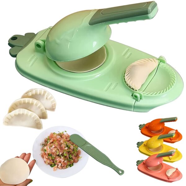 1pc 10in/9in 2-In-1 Dumpling Maker - Kitchen Utensil For DIY Dumpling Moulds And Dough Pressing - Stainless Steel Dumpling Skin Press With Non-Slip Handle - Image 5