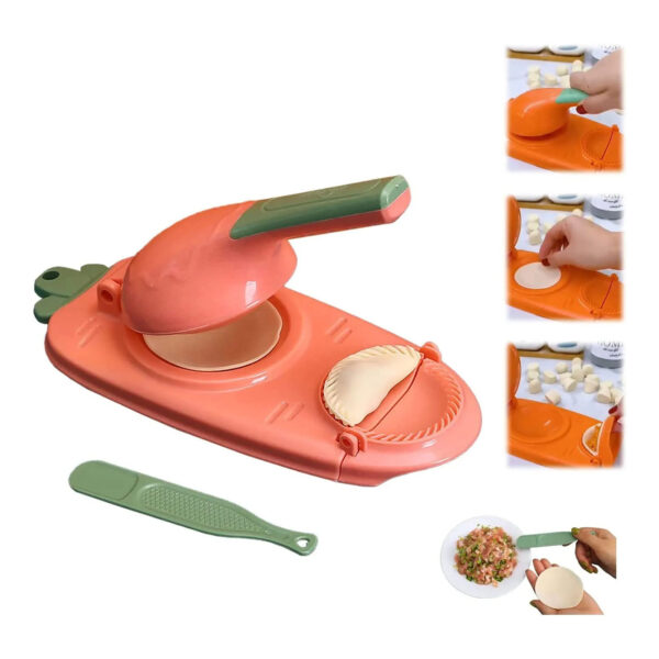 1pc 10in/9in 2-In-1 Dumpling Maker - Kitchen Utensil For DIY Dumpling Moulds And Dough Pressing - Stainless Steel Dumpling Skin Press With Non-Slip Handle - Image 4