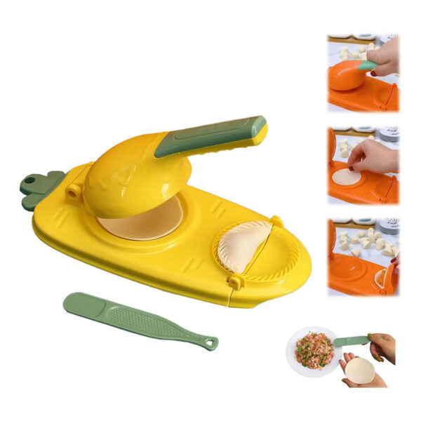 1pc 10in/9in 2-In-1 Dumpling Maker - Kitchen Utensil For DIY Dumpling Moulds And Dough Pressing - Stainless Steel Dumpling Skin Press With Non-Slip Handle - Image 2