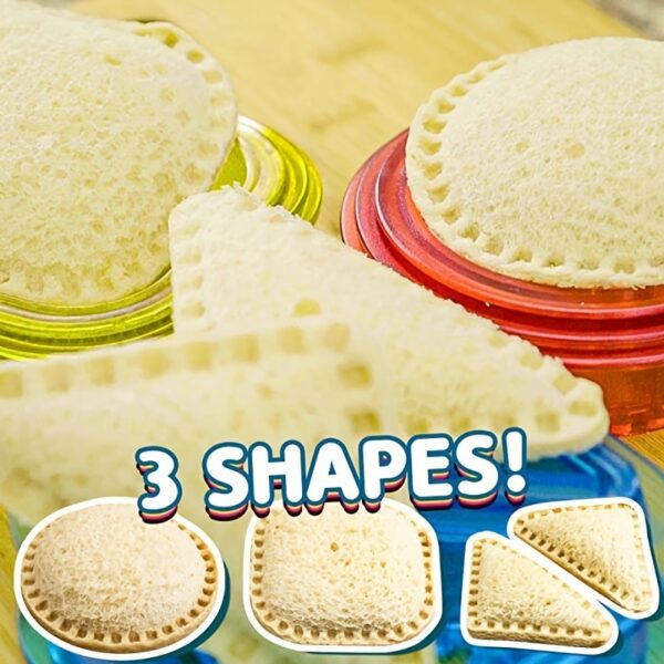 3pcs Sandwich Molds, Sandwich Cutter And Sealer, Sandwich Maker, DIY Breakfast Bread Mold - Image 2