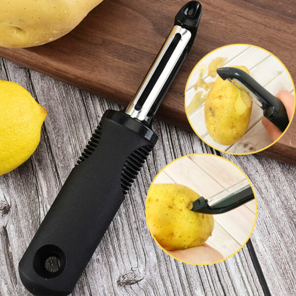 Multifunction Fruit Peeler Stainless Steel Melon Planer Potato Scraper Vegetable Slicer Portable Kitchen Peeling Tool - Image 2