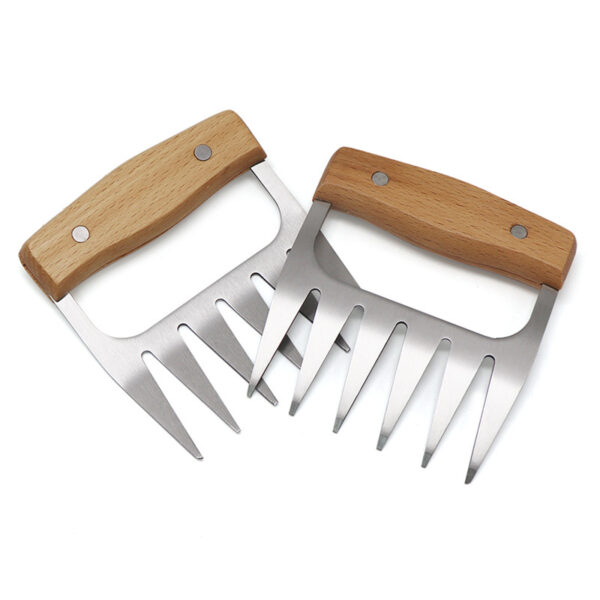 Steel/Plastic Meat Shredder Claws BBQ Claws Pulled Meat Handler Fork Paws for Shredding All Meats Accessories Kitchen Tools Paws - Image 2