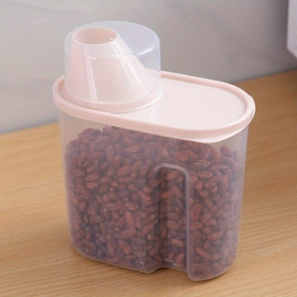 1pc 1.9L Kitchen Cereals Jar; Kitchen Storage Box; Airtight Food Storage Containers; Kitchen Supplies - Image 5