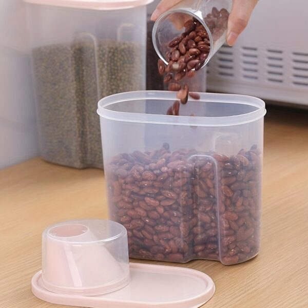 1pc 1.9L Kitchen Cereals Jar; Kitchen Storage Box; Airtight Food Storage Containers; Kitchen Supplies - Image 6