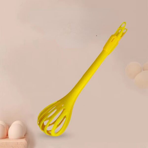 1pc; Multifunctional 3-in-1 Egg Whisk Food Holder Noodle Holder Baking Tool Egg Stirrer Manual Whisk 1 Pack 11.02''?2.76'' - Image 4