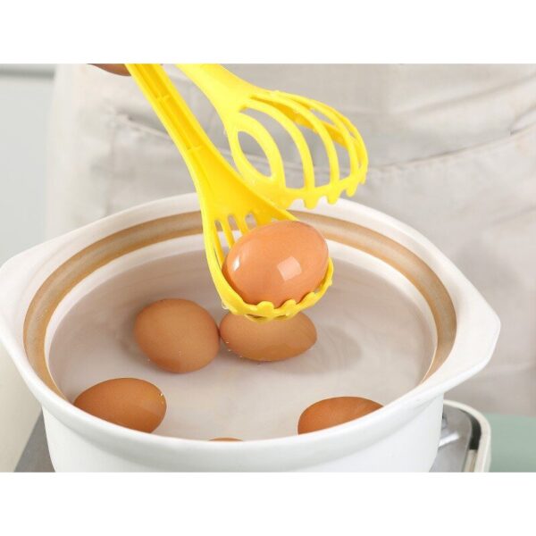 1pc; Multifunctional 3-in-1 Egg Whisk Food Holder Noodle Holder Baking Tool Egg Stirrer Manual Whisk 1 Pack 11.02''?2.76'' - Image 6