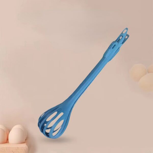 1pc; Multifunctional 3-in-1 Egg Whisk Food Holder Noodle Holder Baking Tool Egg Stirrer Manual Whisk 1 Pack 11.02''?2.76'' - Image 2