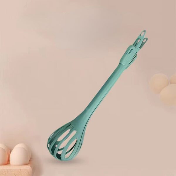 1pc; Multifunctional 3-in-1 Egg Whisk Food Holder Noodle Holder Baking Tool Egg Stirrer Manual Whisk 1 Pack 11.02''?2.76'' - Image 3