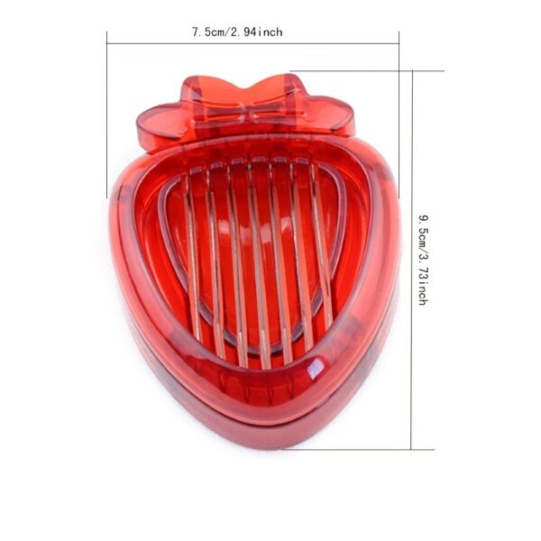 1pc Stainless Steel Strawberry Slicer; Fruit Divider - Image 3