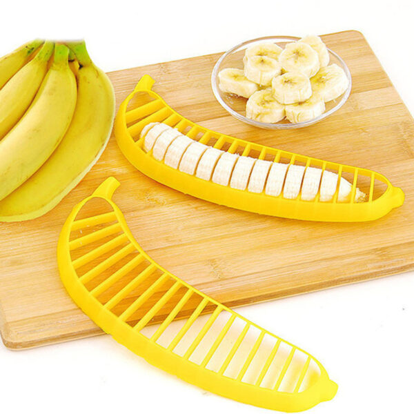 1pc; Banana Slicer; Cut Banana; All-in-one Fruit Divider; Cucumber Ham Sausage Slicer