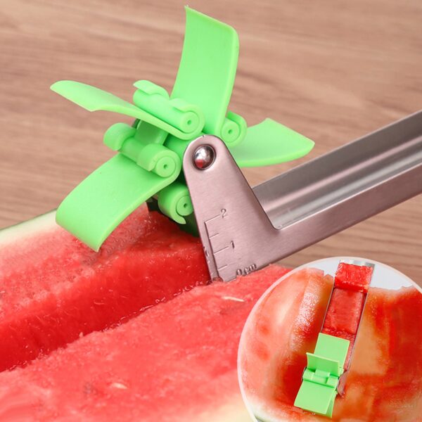 Watermelon Knife Stainless Steel Pinwheel Design Easy To Cut Watermelon Slices Kitchen Gadgets Salad Fruit Slicing Knife Tool - Image 6