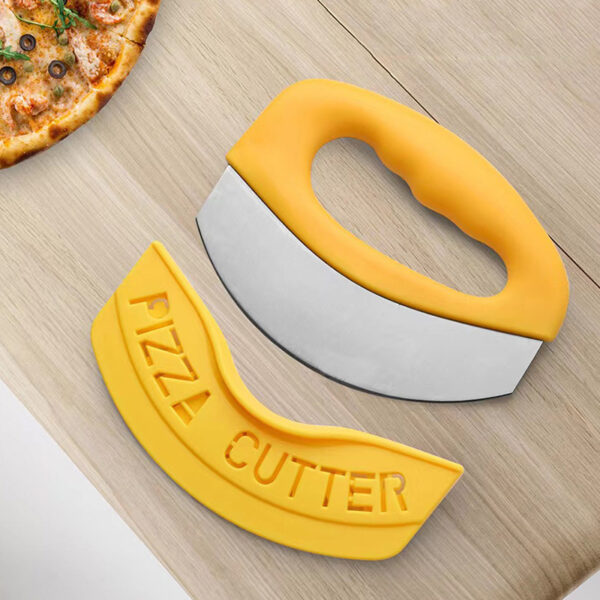 Pizza Knife; Knife; Equipped With Sharp Stainless Steel Blade; Easy To Clean; Is Also A Safe Pizza Slicing Machine; With The Blade Cover - Image 6