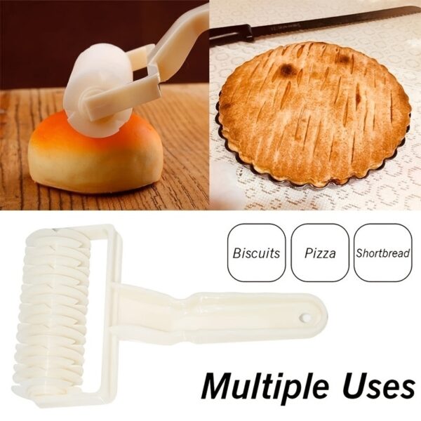 1pc; Pastry Lattice Roller Cutter; Pie Pastry Dough Cutter Roller Home Kitchen Tools - Image 5