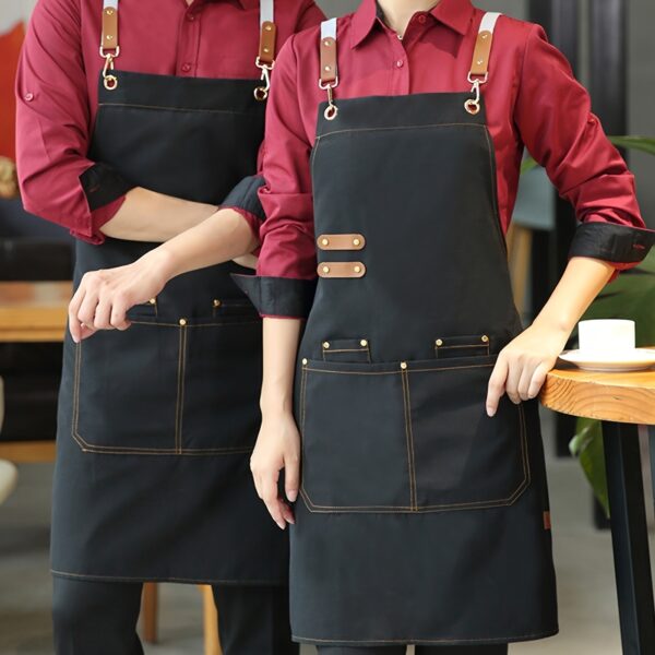 1pc Apron; Waterproof And Oil-proof Apron With Pockets; Universal Apron For Women And Men; For Coffee Bar; Restaurant; Multipurpose Aprons 29.5in*27.5in - Image 4