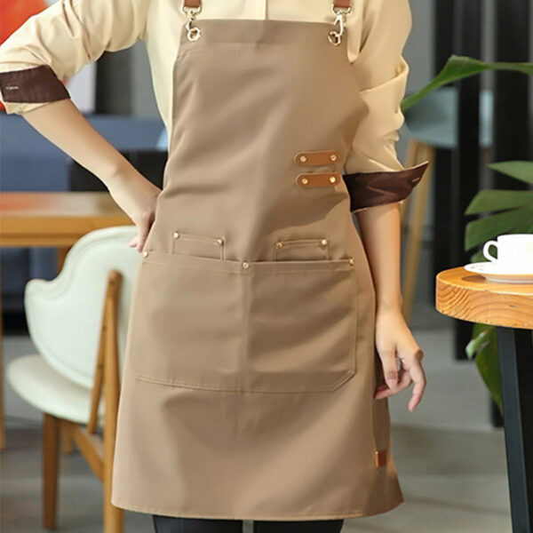 1pc Apron; Waterproof And Oil-proof Apron With Pockets; Universal Apron For Women And Men; For Coffee Bar; Restaurant; Multipurpose Aprons 29.5in*27.5in