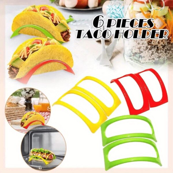 3/6pcs; Mexican Muffin Bracket; Taco Pancake Rack; Taco Holder; Kitchen Food Grade Corn Roll Rack - Image 5