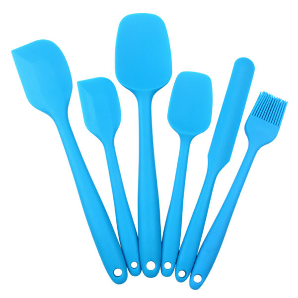 6pcs Silicone Kitchenware Set; Kitchen Supplies; Baking Supplies; Large Scraper; Spatula; Baking Tools; Cake Cream Spatula; Kitchen Tool Set - Image 10