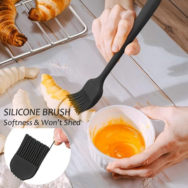 6pcs Silicone Kitchenware Set; Kitchen Supplies; Baking Supplies; Large Scraper; Spatula; Baking Tools; Cake Cream Spatula; Kitchen Tool Set - Image 5