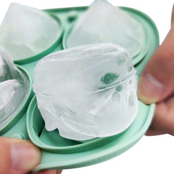 Ice Cube Tray;  2.5inch Ice Cube Molds;  2 Cavity Silicone Rose & 2 Diamond Ice Ball Maker - Image 6