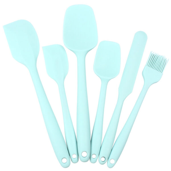 6pcs Silicone Kitchenware Set; Kitchen Supplies; Baking Supplies; Large Scraper; Spatula; Baking Tools; Cake Cream Spatula; Kitchen Tool Set - Image 7