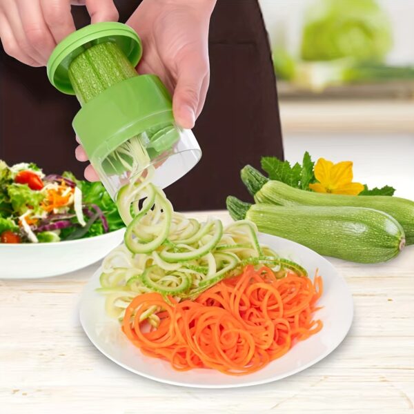 1pc; Vegetable Spiralizer; Household Vegetable Grater; Reusable Fruit Grater; Kitchen Potato Slicer; Vegetable Spiral Cutter; Kitchen Gadgets - Image 5