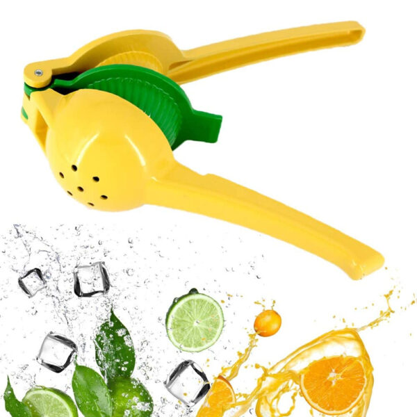 1pc; Lemon Lime Squeezer; Hand Juicer; Manual Press Citrus Juicer; No Seed 2 In 1 Double Layers Yellow Squeezer; Kitchen Gadgets; Home Kitchen Items - Image 4