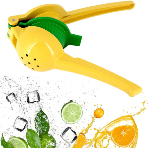 1pc; Lemon Lime Squeezer; Hand Juicer; Manual Press Citrus Juicer; No Seed 2 In 1 Double Layers Yellow Squeezer; Kitchen Gadgets; Home Kitchen Items - Image 6