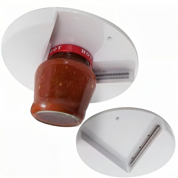 1pc Universal Under Cabinet Jar Opener; Under Counter Can Opener Premium Lid Gripper And Opener Perfect For People W/ Arthritis Or Seniors - Image 6