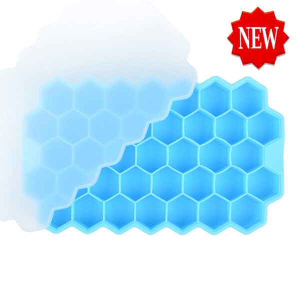 1pc Ice Tray Mold; Honeycomb Silicone Ice Tray; Hexagonal Ice Tray; 37 Grids Honeycomb Ice Tray; Ice Cube Mold; Honeycomb Ice Box; Ice Ball - Image 8