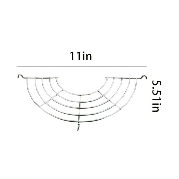 1pc Semicircle Stainless Steel Food Cooling Rack; Frying Rack; Kitchen Tools - Image 5