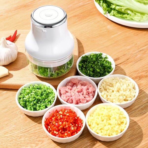 1pc Household Small Electric Garlic Masher; Garlic Chopper; Wireless Vegetable Mincer; Portable Mini Food Processor; Kitchen Gadgets - Image 2