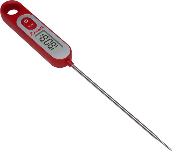 Escali AH1 Stainless Steel Oven Safe Meat Thermometer; Extra Large 2.5-inches Dial; Temperature Labeled for Beef; Poultry; Pork; and Veal Silver NSF Certified