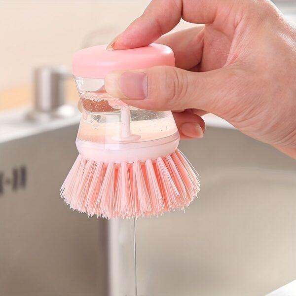 Cleaning Brush; A Multi-functional Brush That Automatically Adds Detergent; Used For Washing Dishes; Brushing Pots; And Brushing Basins - Image 9