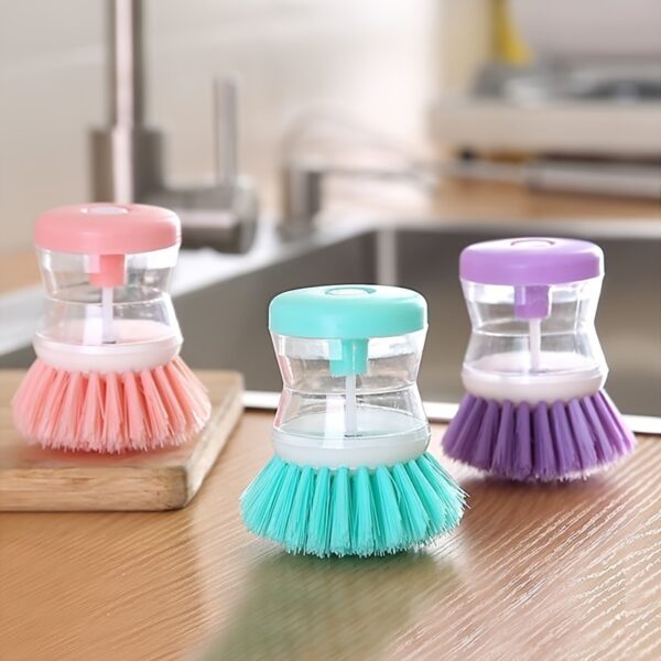 Cleaning Brush; A Multi-functional Brush That Automatically Adds Detergent; Used For Washing Dishes; Brushing Pots; And Brushing Basins - Image 8