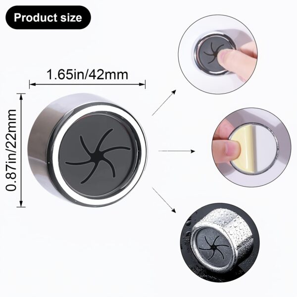 1pc/3pcs Kitchen Towel Holder; Self Adhesive Wall Dish Towel Hook; Round Wall Mount Towel Holder For Bathroom; Kitchen And Home; Wall; Cabinet; Garage; No Drilling Required - Image 5