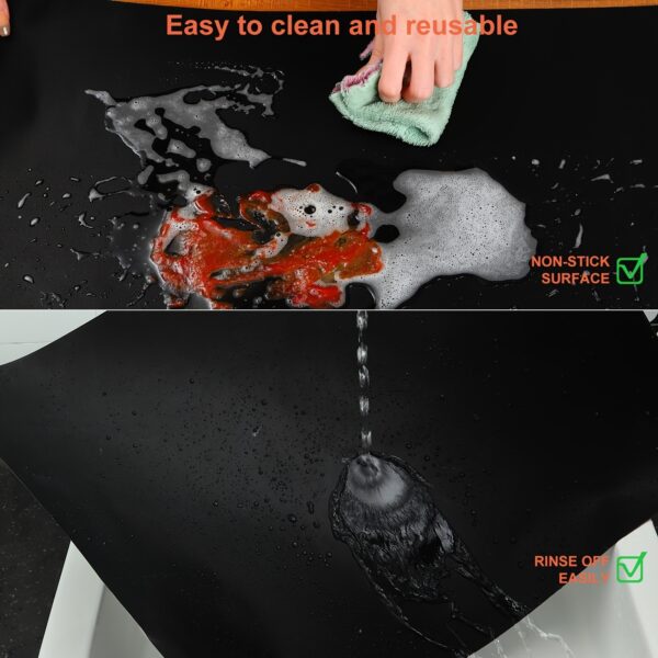 2pcs Oven Liner; Oven Liners For Bottom Of Oven; Easy To Clean; Protect Bottom Of Oven/Gas Stove - Image 7