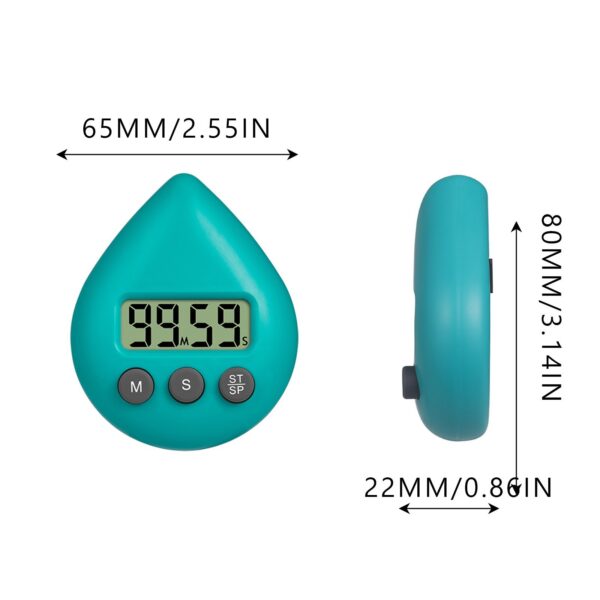 LED Counter Display Alarm Clock Manual Electronic Countdown Sports Sucker Digital Timer Kitchen Cooking Shower Study Stopwatch - Image 7