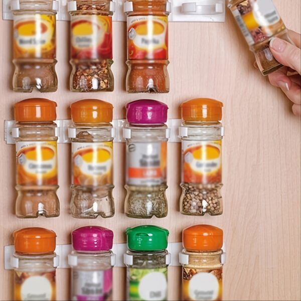 4pcs/set Universal Spice Jar Clips; Useful Organizer And Dispenser For Refrigerators; No Screws Needed - Image 3