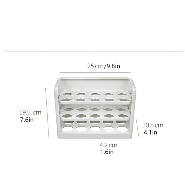 Refrigerator Egg Storage Box; Side Door Multi-layer Egg Tray For Refrigerator; Anti-fall Egg Tray; Kitchen Egg Rack - Image 4