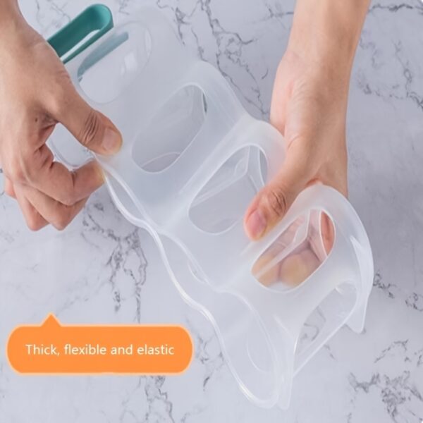 1pc Portable Can Organizer For Refrigerator Shelf Beer Can Holder Fridge Storage Sliding Rack Clear Plastic Storage Containers For Food - Image 7