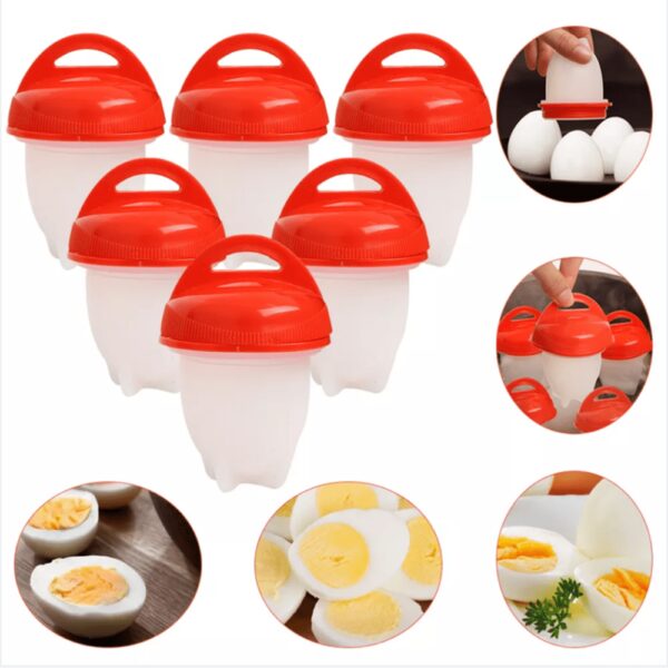 3pcs/6pcs Non-stick Silicone Egg Cup; Cooking Cooker Kitchen Baking Gadget Pan Separator Steamed Egg Cup; Egg Poachers Cooker Accessories - Image 8