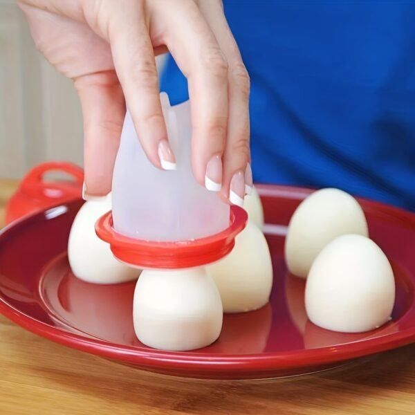 3pcs/6pcs Non-stick Silicone Egg Cup; Cooking Cooker Kitchen Baking Gadget Pan Separator Steamed Egg Cup; Egg Poachers Cooker Accessories - Image 5